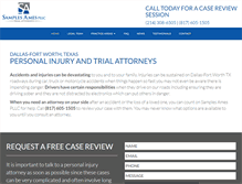 Tablet Screenshot of dfwpersonalinjurylawyer.com